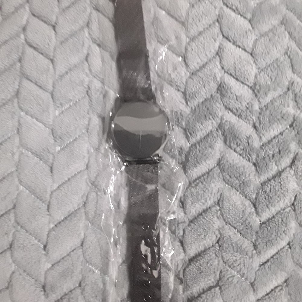 Mens Black Out All Black Quartz Watch NIP NEW BATT - Picture 3 of 5